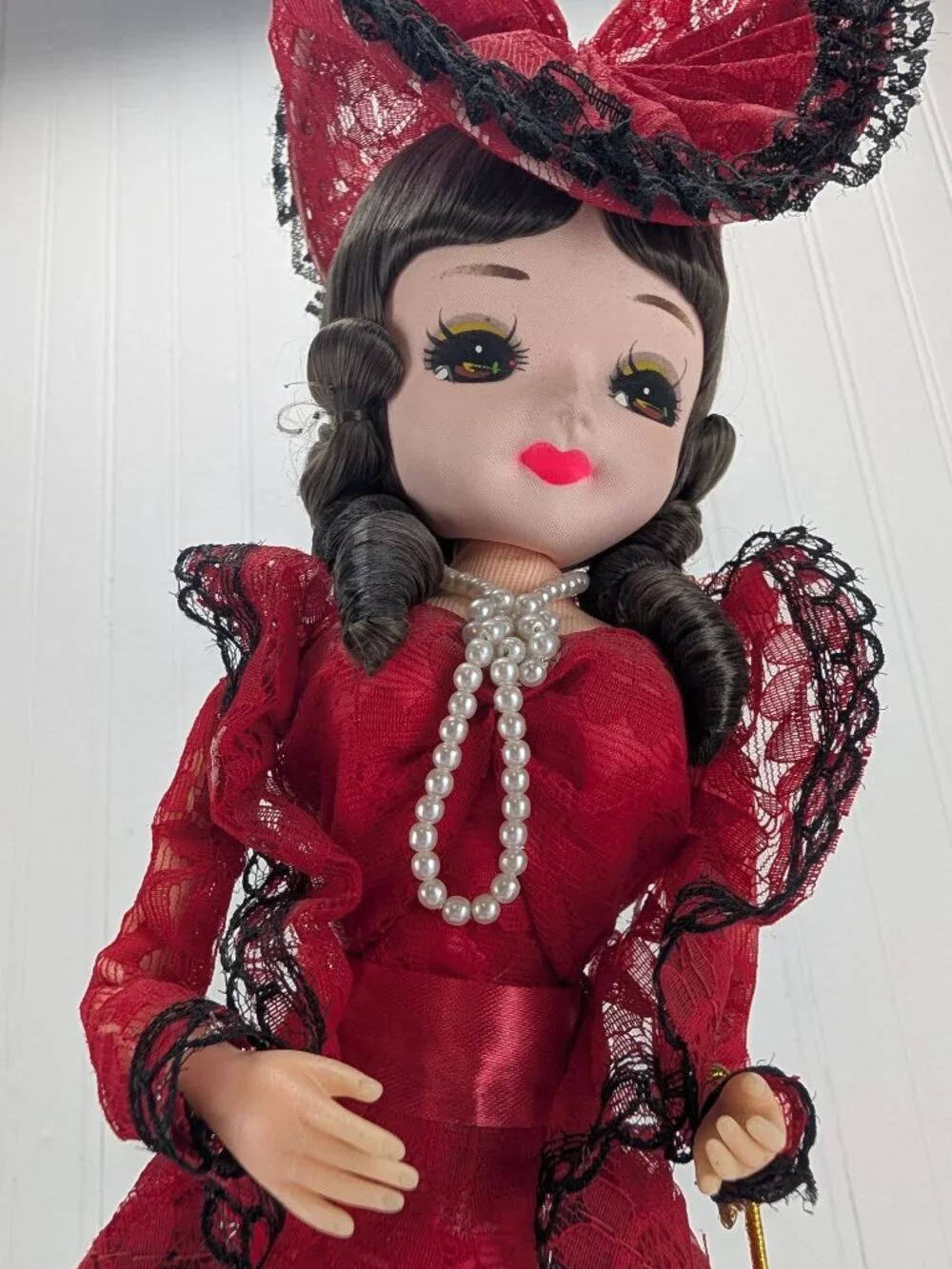 Vintage Bradley Big Eye Fabric Doll 21